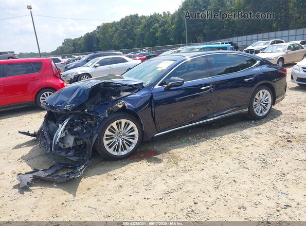JTHB51FF5K5007672 2019 LEXUS LS 500 Dark Blue Передняя левая четверть