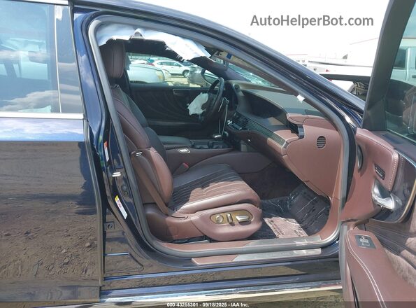 JTHB51FF5K5007672 2019 LEXUS LS 500 Dark Blue Вид салона спереди