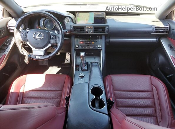 JTHBA1D23J5079853 2018 LEXUS IS Black Առջևի վահանակի տեսք