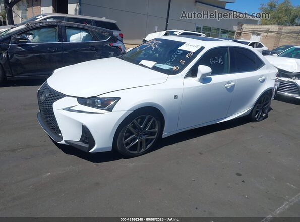 JTHBA1D27J5073070 2018 LEXUS IS Белый Передняя левая четверть