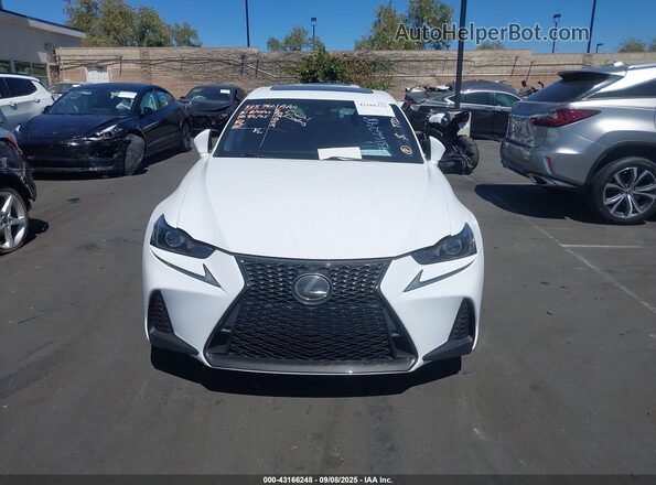 JTHBA1D27J5073070 2018 LEXUS IS Белый Вид задней части салона
