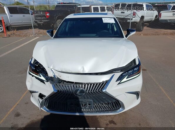 JTHBZ1B17K2006216 2019 LEXUS ES 350 White Սարքավորումների վահանակի տեսք