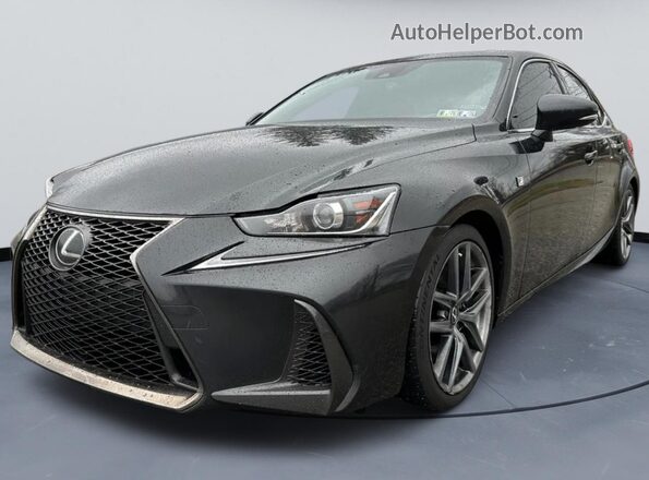 JTHC81D22K5035098 2019 LEXUS IS Black წინა მარცხენა ხედი სამი მეოთხედიდან