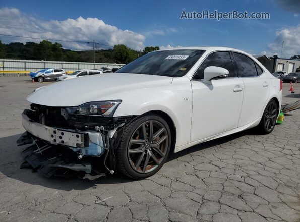 JTHC81D26J5031165 2018 LEXUS IS White Առջևի ձախ երեք քառորդ տեսարան