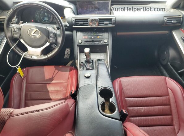 JTHC81D26J5031165 2018 LEXUS IS White Առջևի վահանակի տեսք