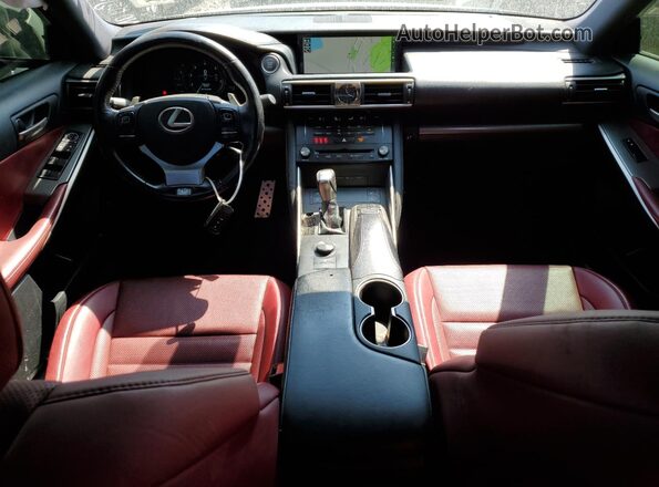JTHC81D28J5027909 2018 LEXUS IS Black Առջևի վահանակի տեսք