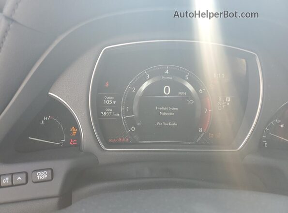JTHD51FF7M5013629 2021 LEXUS LS White Widok zestawu wskaźników