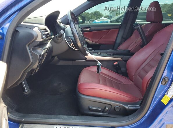 JTHG81F23L5040357 2020 LEXUS IS Blue Widok wnętrza z przodu