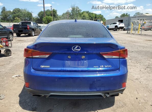 JTHG81F23L5040357 2020 LEXUS IS Blue Widok z tyłu