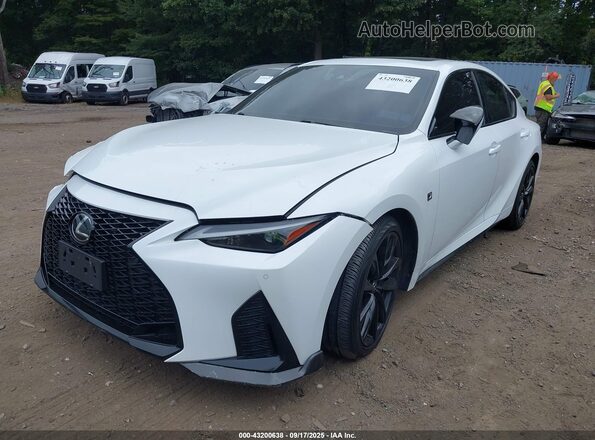 JTHGZ1E24M5020909 2021 LEXUS IS 350 Белый Передняя левая четверть
