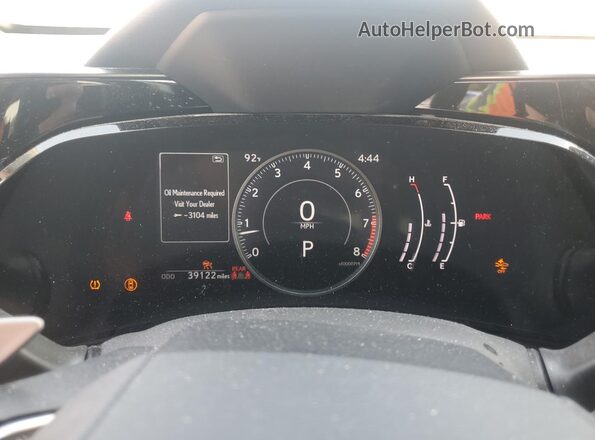 JTJADCEZXN5000550 2022 LEXUS NX Black Instrument cluster view