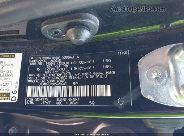 JTJAM7BX8M5280963 2021 LEXUS GX 460 Черный Вид подкапотного пространства