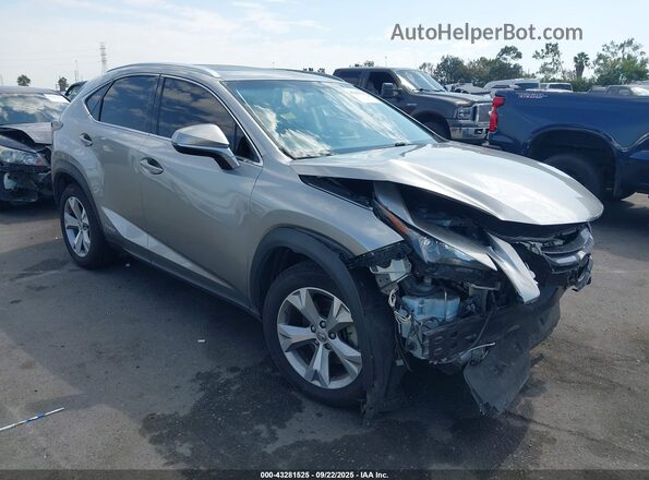 JTJBJRBZ4H2074654 2017 LEXUS NX 300H Серебряный Передняя правая четверть