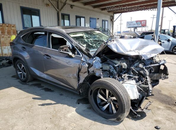 JTJGARBZXM2193552 2021 LEXUS NX Gray Front right