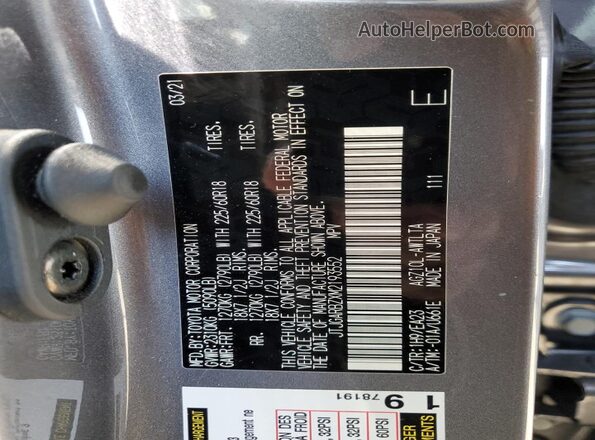 JTJGARBZXM2193552 2021 LEXUS NX Gray 360 interior view