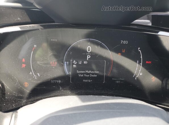 JTJGGCEZ9N2005905 2022 LEXUS NX Silver Instrument cluster view