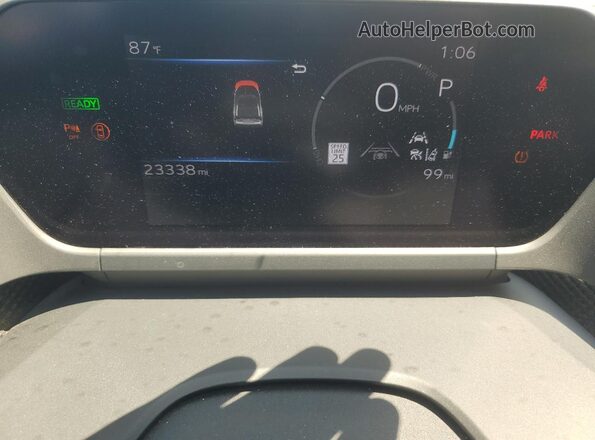 JTMABABA2PA026730 2023 SUBARU SOLTERRA Gray Widok zestawu wskaźników