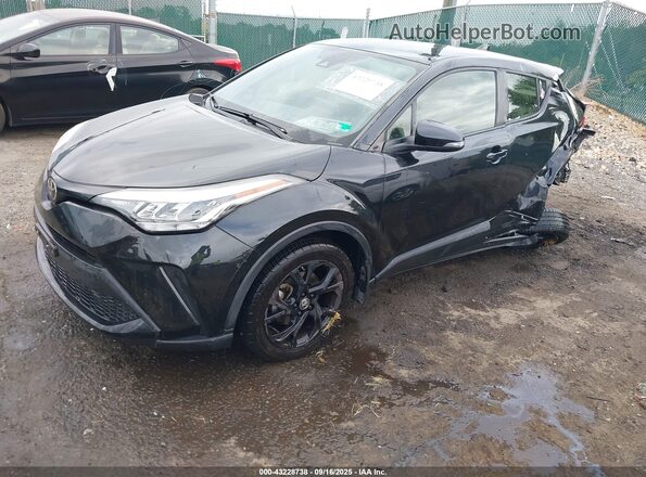 JTNKHMBX4M1120883 2021 TOYOTA C-HR Black Vista tres cuartos delantera izquierda