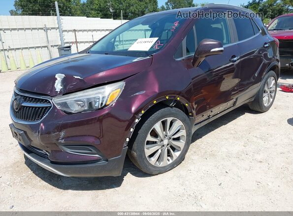 KL4CJASB6HB076962 2017 BUICK ENCORE Burgundy Widok z przodu