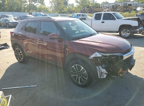 KL79MPSL3SB002292 2025 CHEVROLET TRAILBLAZER Maroon Front right