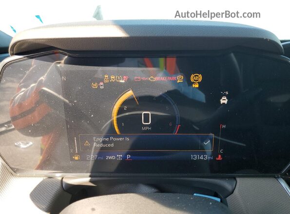 KL79MSSL2SB033309 2025 CHEVROLET TRAILBLAZER Green Instrument cluster view