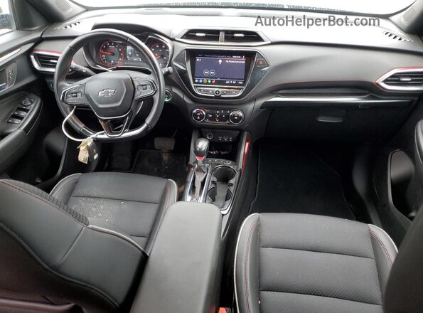 KL79MTSL7MB165488 2021 CHEVROLET TRAILBLAZER Black Widok deski rozdzielczej