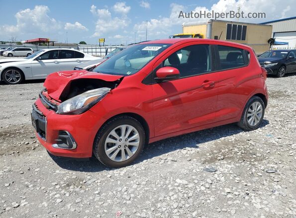 KL8CD6SA6JC441232 2018 CHEVROLET SPARK Красный Передняя левая четверть