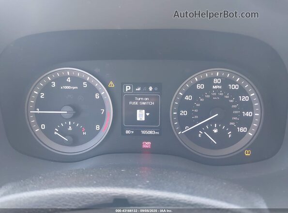KM8J33A42JU626640 2018 HYUNDAI TUCSON Gray უკანა სავარძლების ხედი