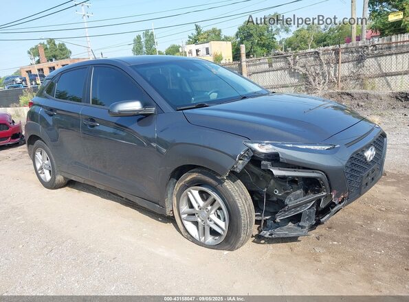 KM8K12AAXMU742263 2021 HYUNDAI KONA Серый Передняя правая четверть