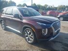 2021 Hyundai Palisade Sel Темно-бордовый vin: KM8R4DHE3MU189868