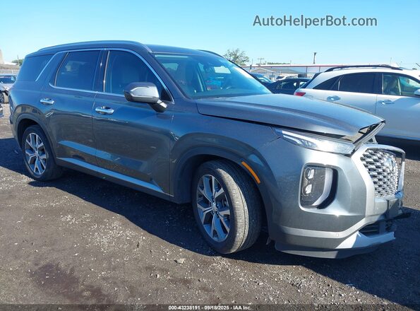 KM8R4DHE5MU242960 2021 HYUNDAI PALISADE Серый Передняя правая четверть