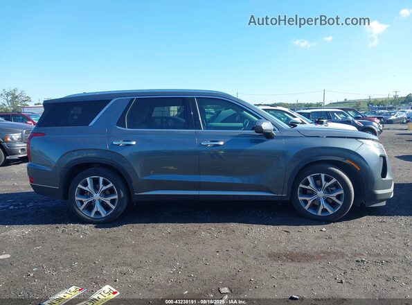 KM8R4DHE5MU242960 2021 HYUNDAI PALISADE Серый Вид задней части салона