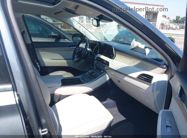 KM8R4DHEXMU261469 2021 HYUNDAI PALISADE Gray Widok wnętrza z przodu