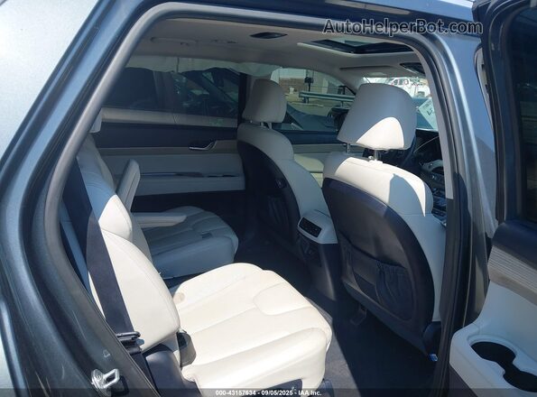 KM8R4DHEXMU261469 2021 HYUNDAI PALISADE Gray Widok naklejki z numerem VIN