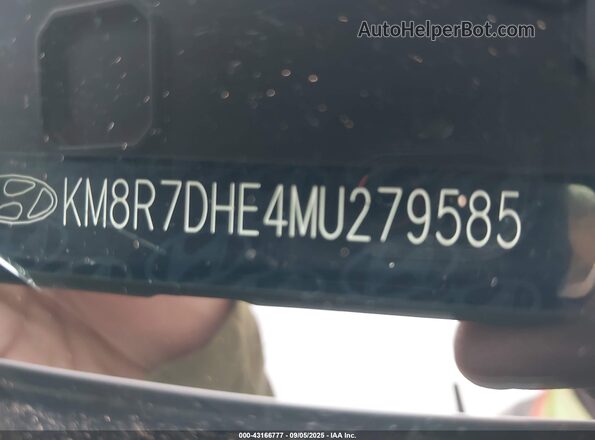 KM8R7DHE4MU279585 2021 HYUNDAI PALISADE White Engine compartment view