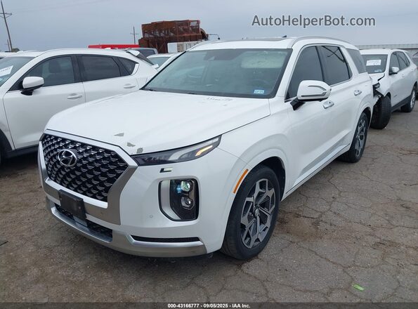 KM8R7DHE4MU279585 2021 HYUNDAI PALISADE White Front left