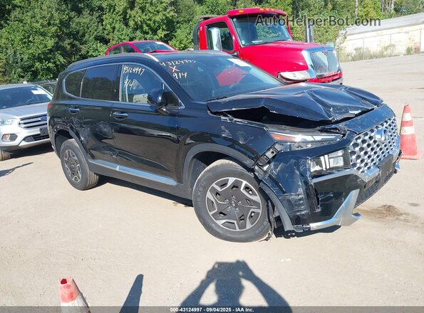 KM8S2DA16NU028270 2022 HYUNDAI SANTA FE HYBRID BLUE Black Առջևի աջ