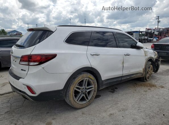 KM8SRDHFXJU287867 2018 HYUNDAI SANTA White Trasero derecho
