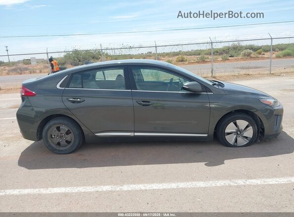 KMHC75LC4MU257880 2021 HYUNDAI IONIQ HYBRID Gray უკანა სალონის ხედი