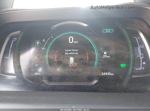 KMHC75LC4MU257880 2021 HYUNDAI IONIQ HYBRID Gray უკანა სავარძლების ხედი