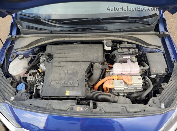 KMHC85LC8NU268248 2022 HYUNDAI IONIQ Синий Вид задней части салона