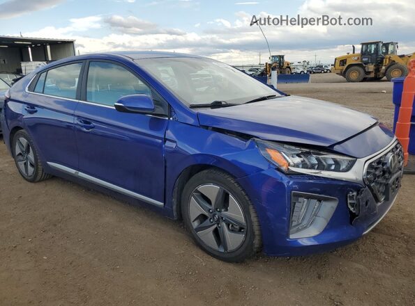KMHC85LC8NU268248 2022 HYUNDAI IONIQ Синий Передняя правая четверть