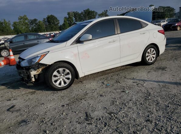 KMHCT4AE6GU136427 2016 HYUNDAI ACCENT White Przód lewy