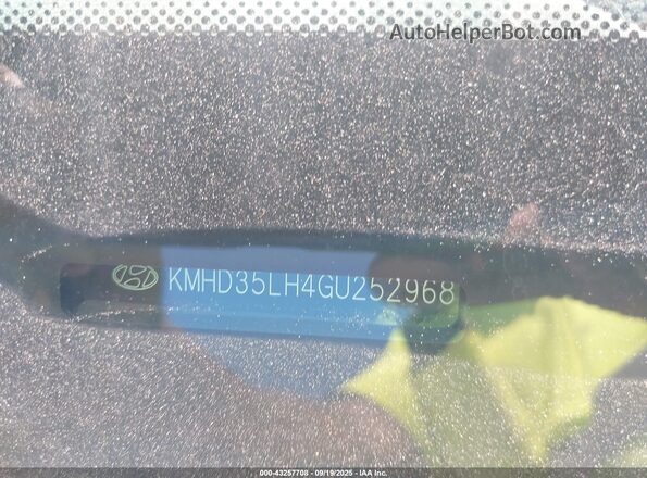 KMHD35LH4GU252968 2016 HYUNDAI ELANTRA GT Белый 