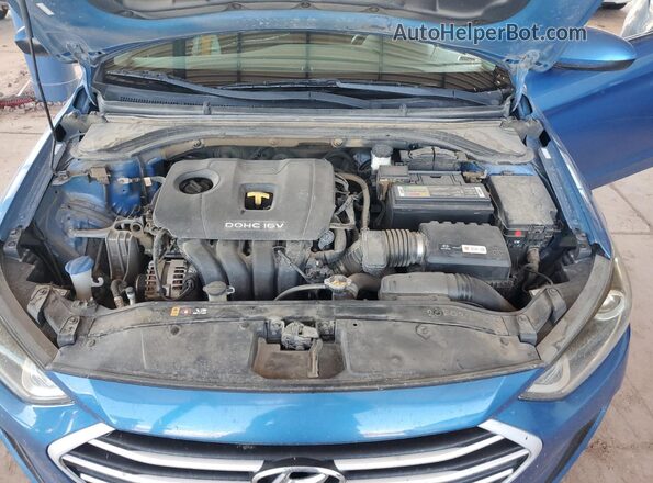 KMHD84LF3HU363295 2017 HYUNDAI ELANTRA Blue Rear interior view