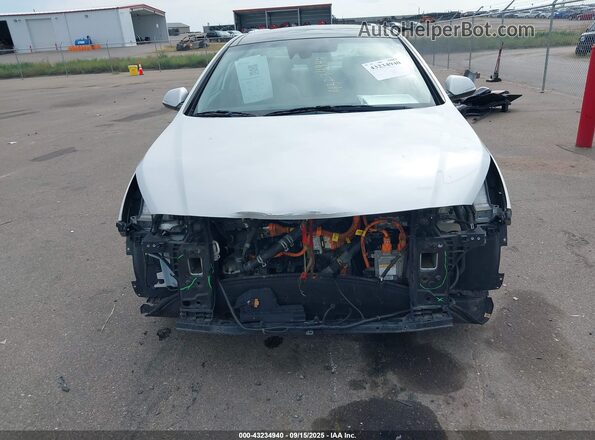 KMHE34L1XGA025559 2016 HYUNDAI SONATA HYBRID Серебряный Вид задней части салона