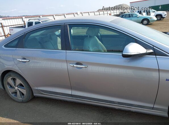 KMHE54L20HA049292 2017 HYUNDAI SONATA PLUG-IN HYBRID Синий Вид задней части салона