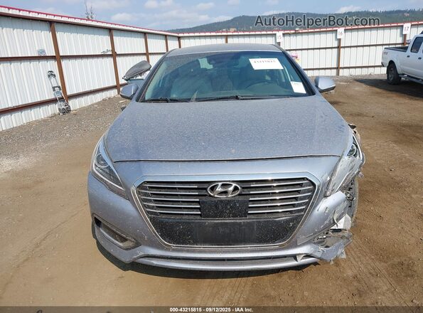 KMHE54L20HA049292 2017 HYUNDAI SONATA PLUG-IN HYBRID Синий Вид щитка приборов