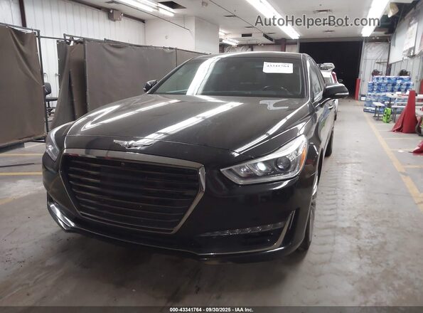 KMHG54JH4JU048005 2018 GENESIS G90 Черный Вид спереди