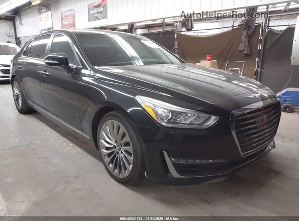 KMHG54JH4JU048005 2018 GENESIS G90 Черный Передняя правая четверть